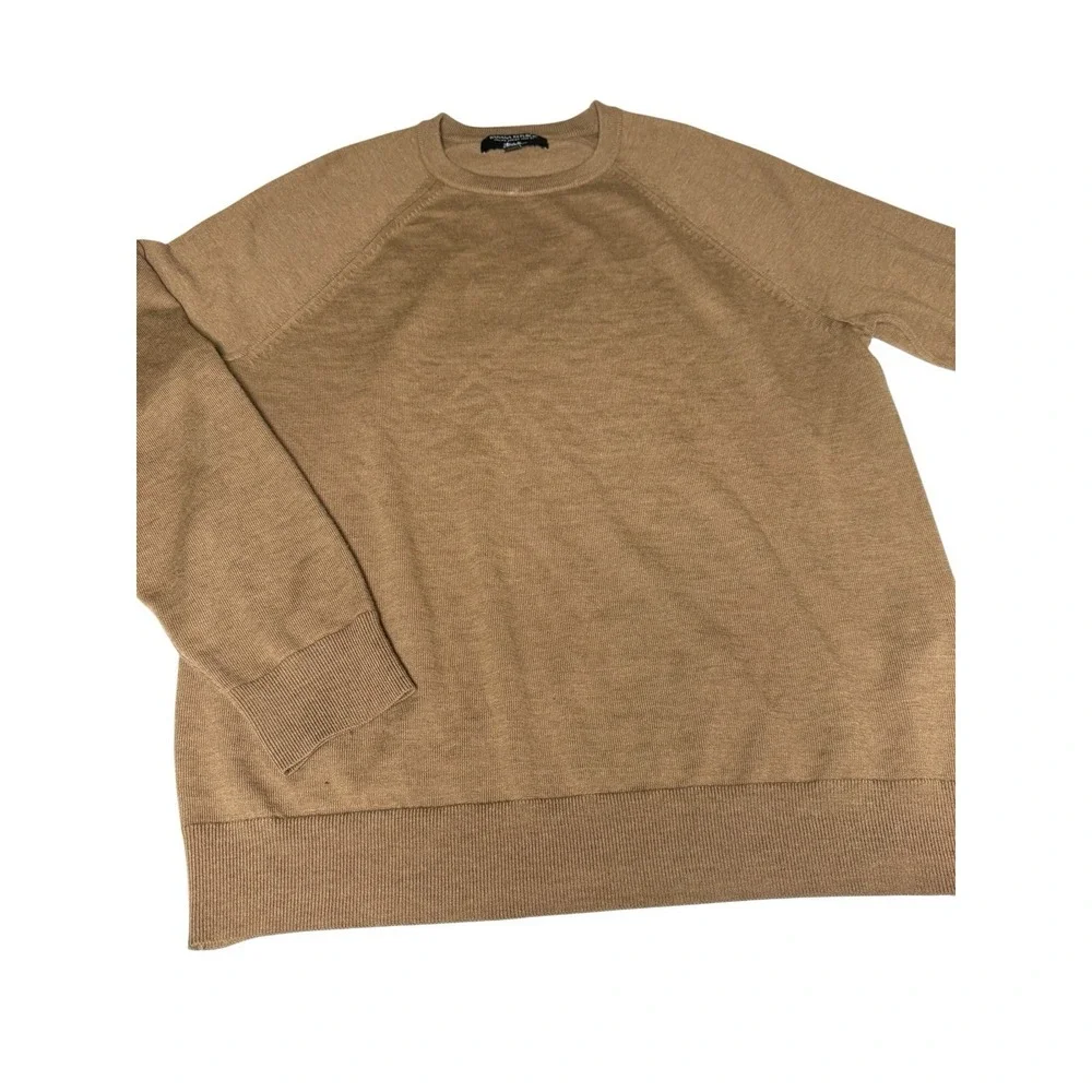Banana Republic Red Italian Wool and Alpaca Blend Sweater Large Grandpa Core